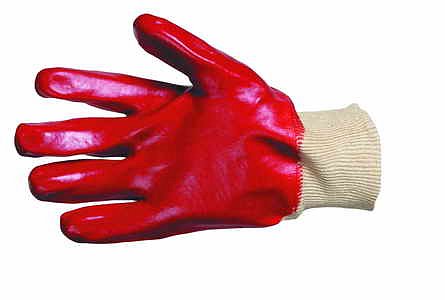 CERVA - REDPOLL polomáčené rukavice v PVC - velikost 10
